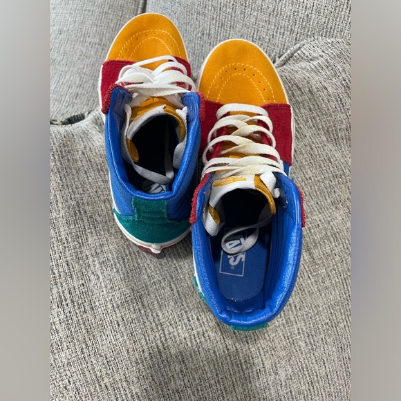 Vans Sk8-Hi Primary Colors - Color Block High-Tops - Kid’s Size 4.5 - Picture 6 of 12
